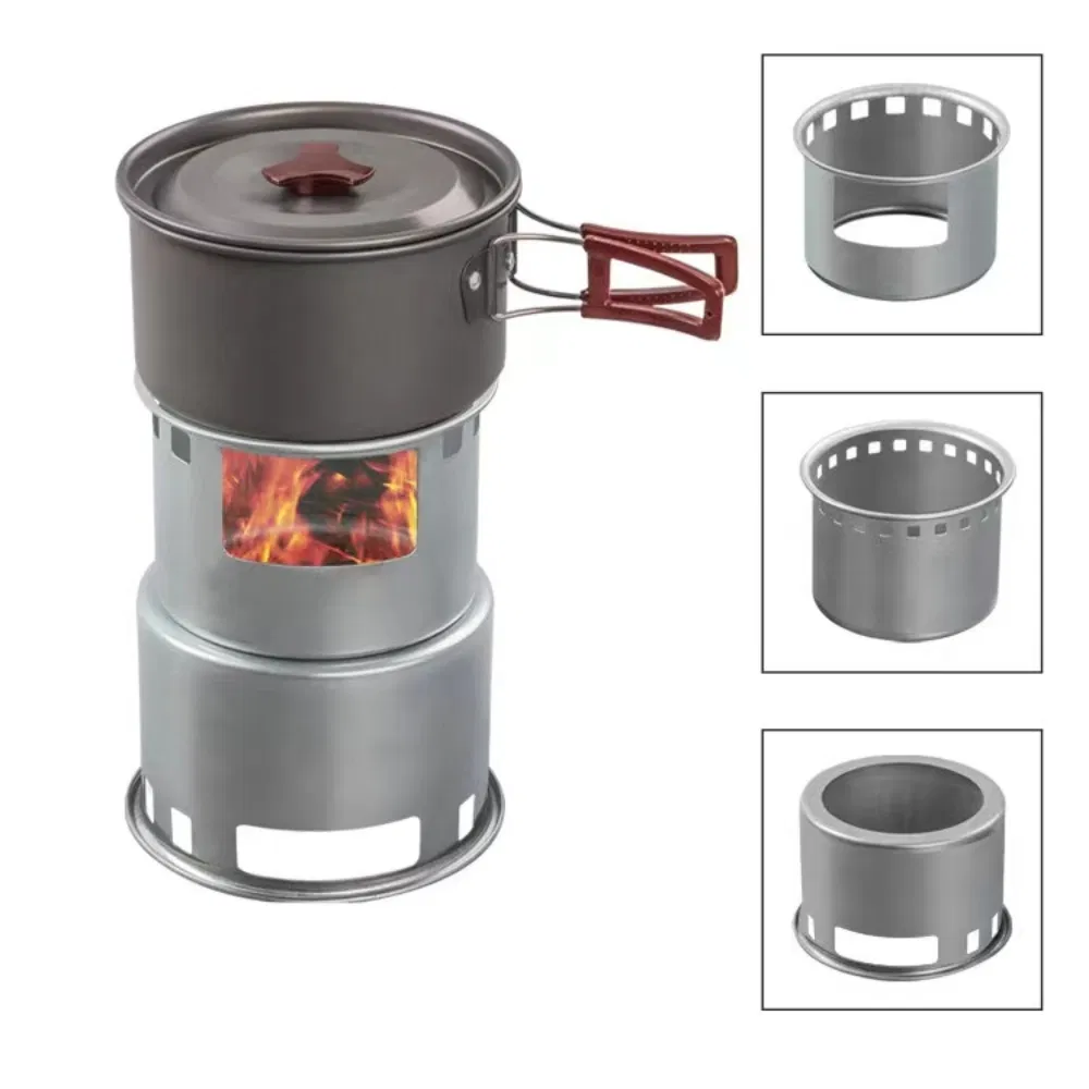 Outdoor Stainless Steel Portable Lightweight Camping Grill Gas Stove Wyz21523