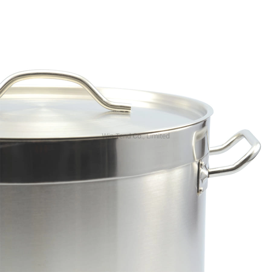 04 Style Stainless Steel Sanded Heat Conduction Impact Bonding Bottom Steam Food Stockpot