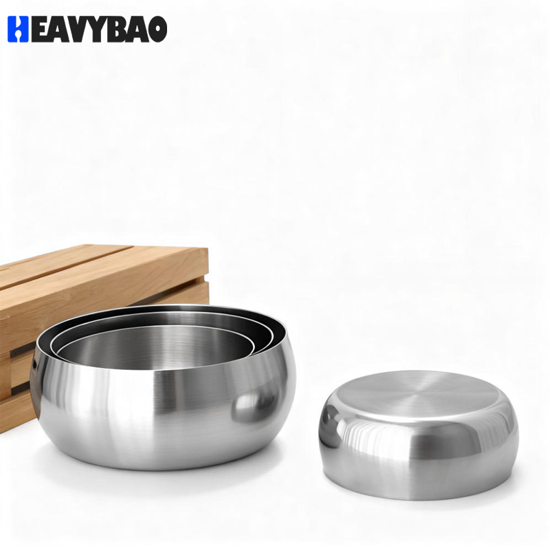 Heavybao Wholesale Price Large Capacity Stainless Steel Mixing Salad Durable Cookware Bowl