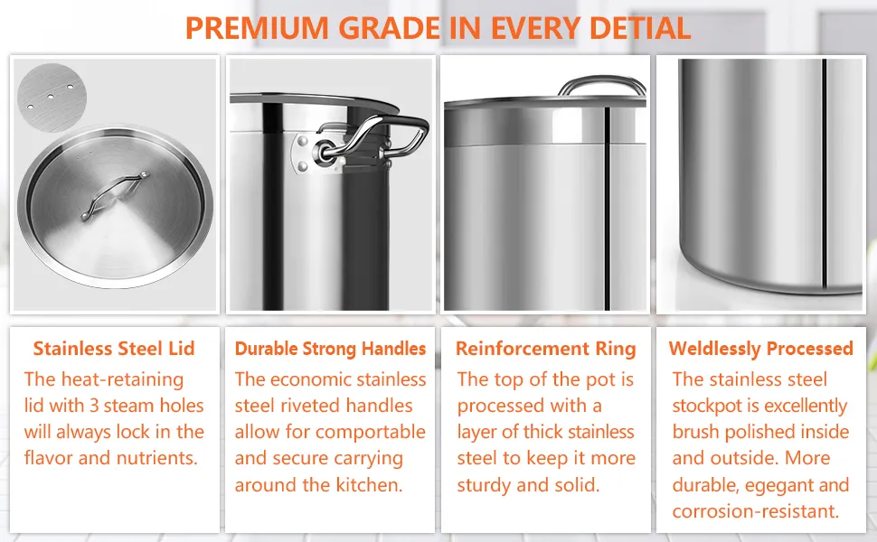 Stainless Steel Cookware Detail 2