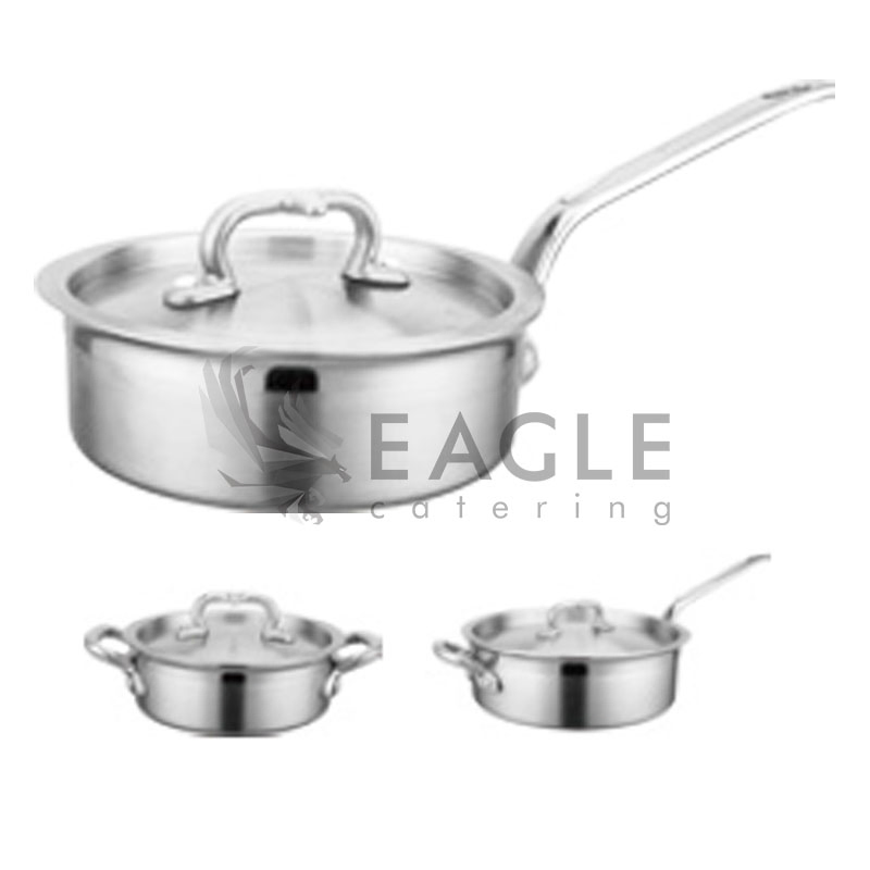 Stainless Steel Durable Thicker Bottom Saucepan
