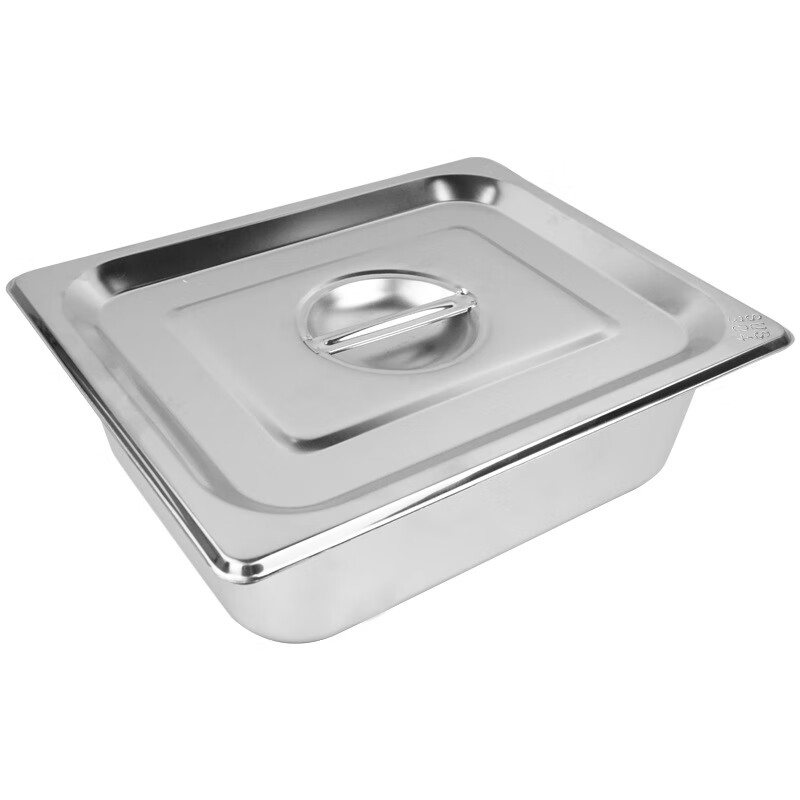Stainless Steel Rectangular Commercial Portion Pans for Milk Tea, Jam, Spicy Hot Pot – Canteen Food Pans
