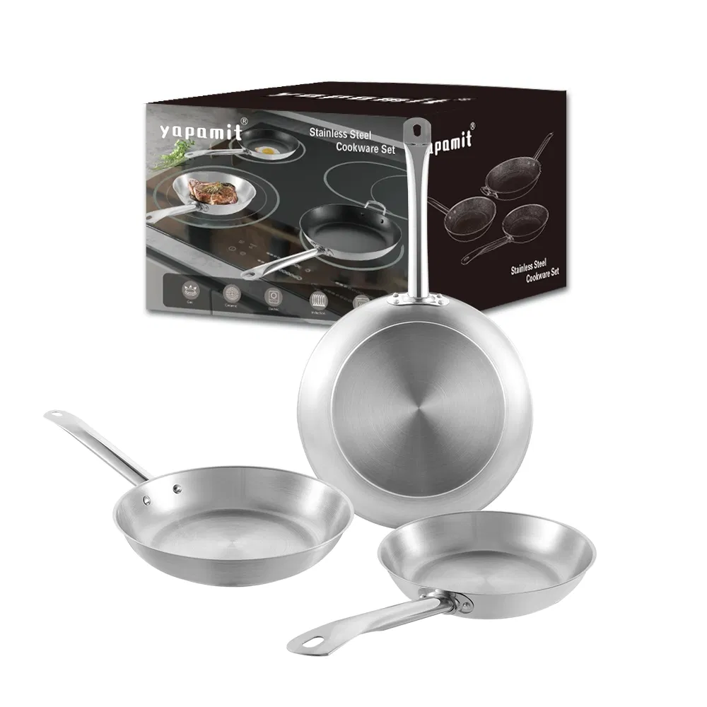 Wholesale 32 Cm Stainless Steel Non Stick Commercial Kitchenware Frying Pan