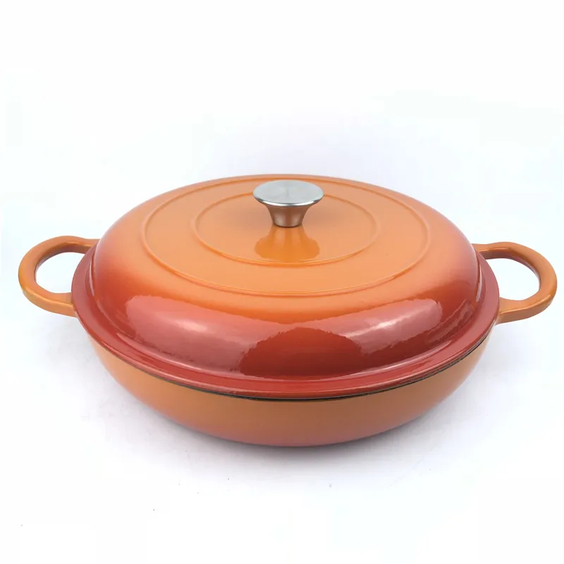 Enameled Cast Iron Round Casserole French Dutch Oven