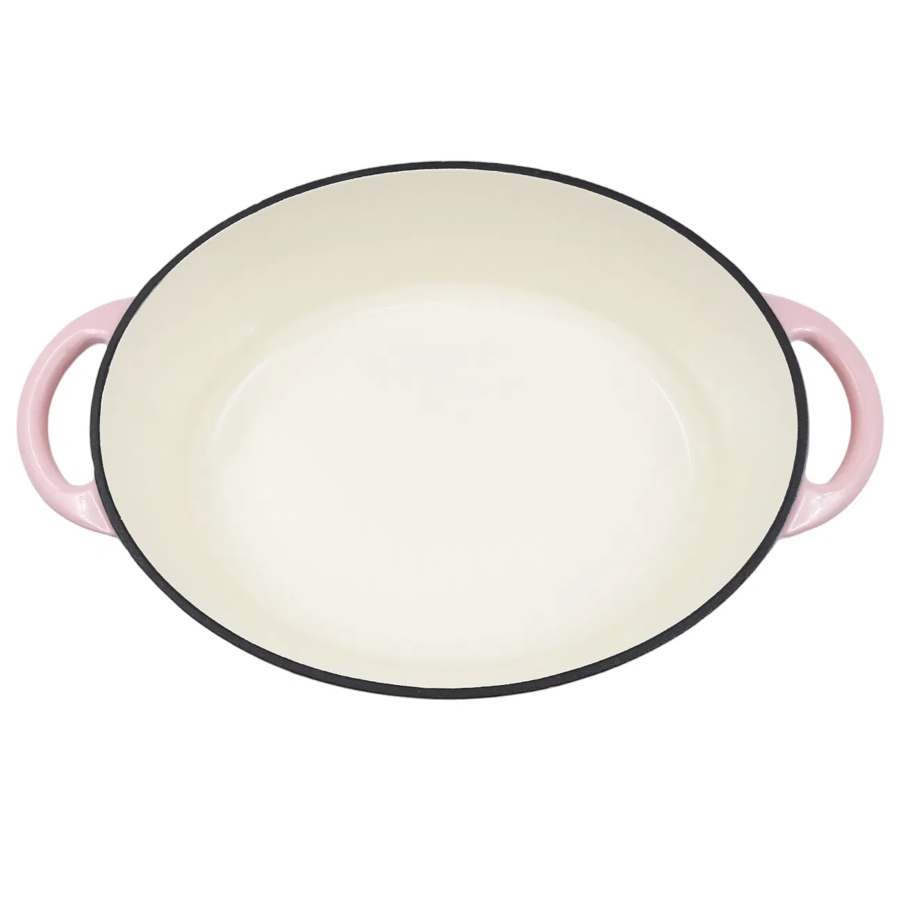 Pink Enameled Cast Iron Dutch Oven with Stainless Steel Knob