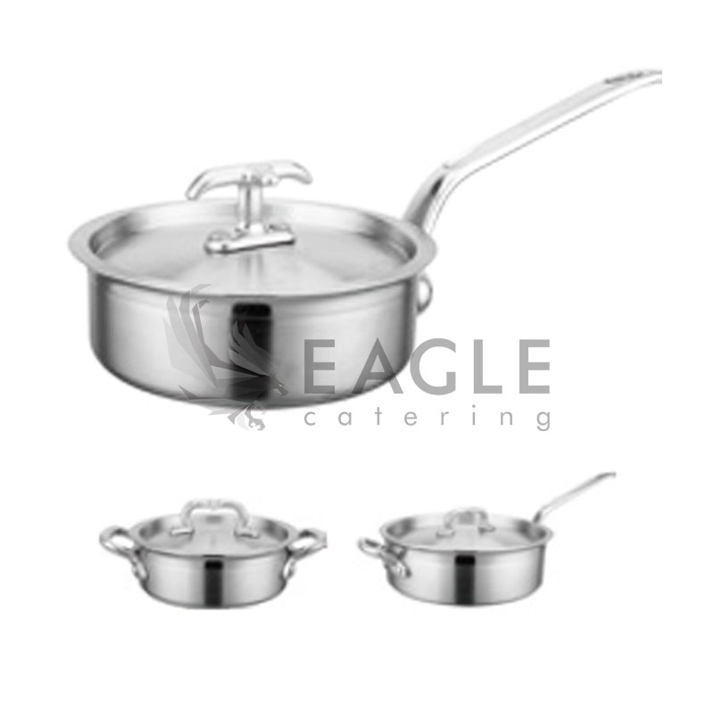 Stainless Steel Durable Thicker Bottom Saucepan