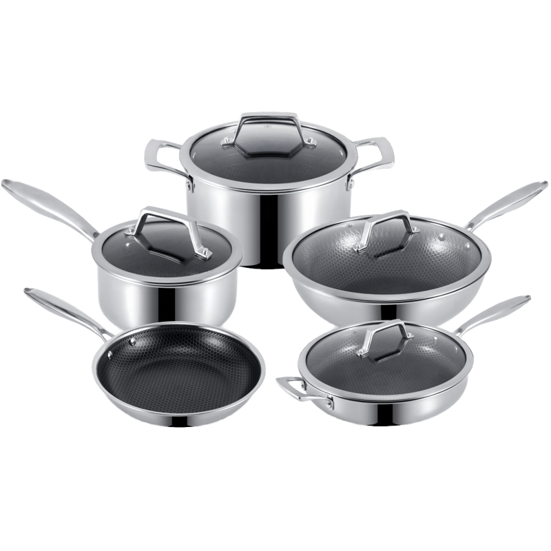 Durable Lightweight 7-Piece Classic Cookware for All Stovetops