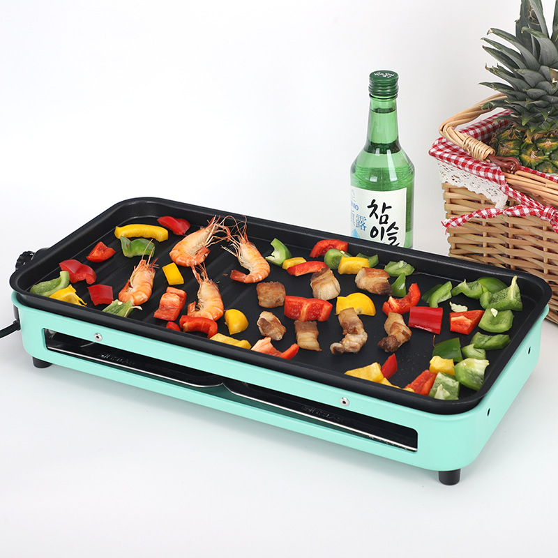 Outdoor Electric Roasting Oven Less Smoke Can Be Disassembled Electric BBQ Grill Pan