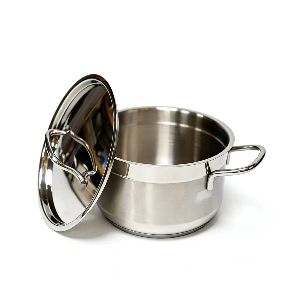 Kitchen Heavy Duty Cook Pans Stainless Steel Cookware Set Modern Cooking Pot Set