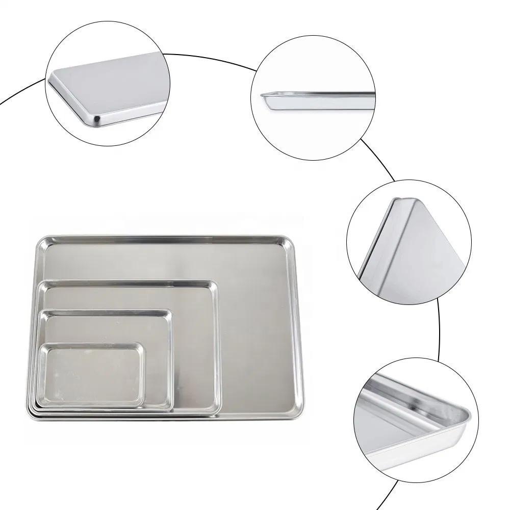 Aluminum Sheet Pan for Baking and Roasting - Offers Rapid Heat Conduction and Easy Food Release