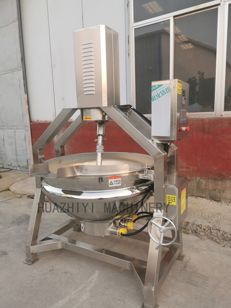 Stainless Steel Food Heating Semi-Automatic Planetary Stirring Wok