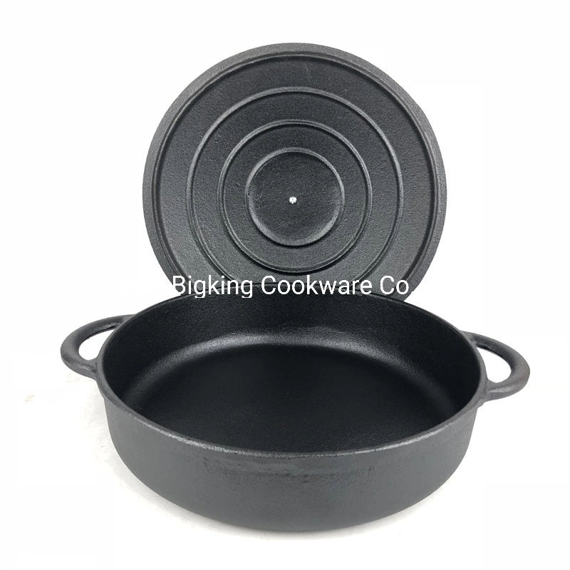 12-Inch Cast Iron Cookware, Cast Iron Round Casserole, Cast Iron Dutch Oven