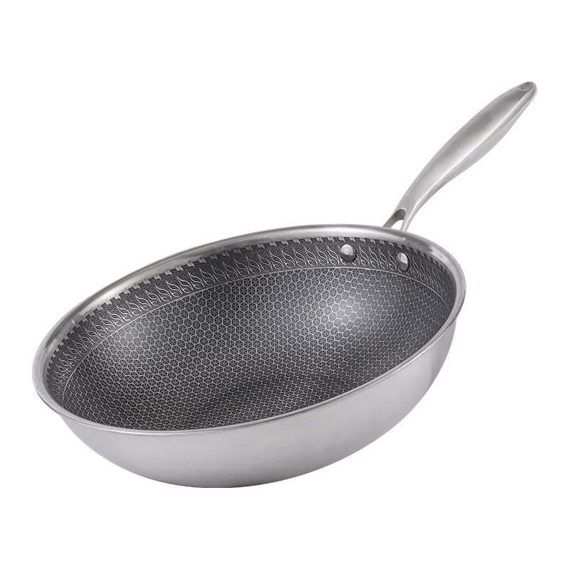 Stainless Steel Household Honeycomb Non Stick Frying Pan Gas Stove Electromagnetic Stove
