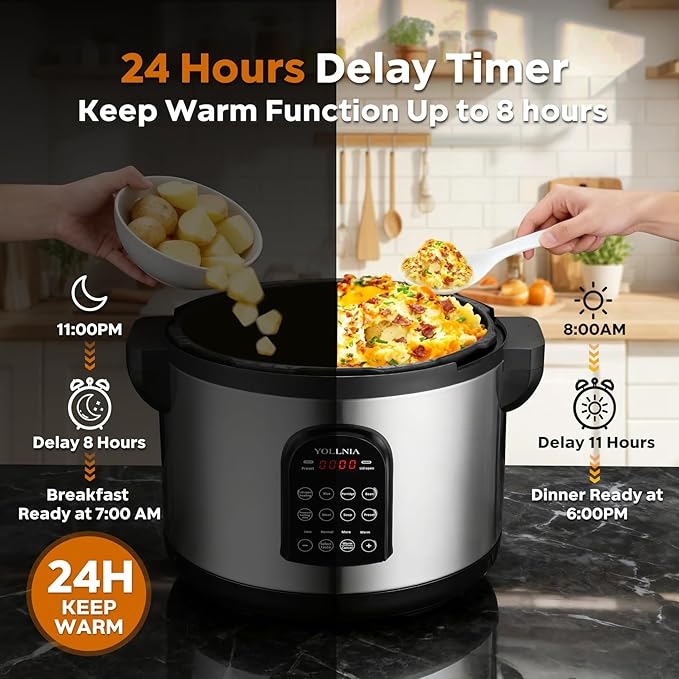 17L Commercial Electric Pressure Cooker Fast Cooking Food Saving Energy