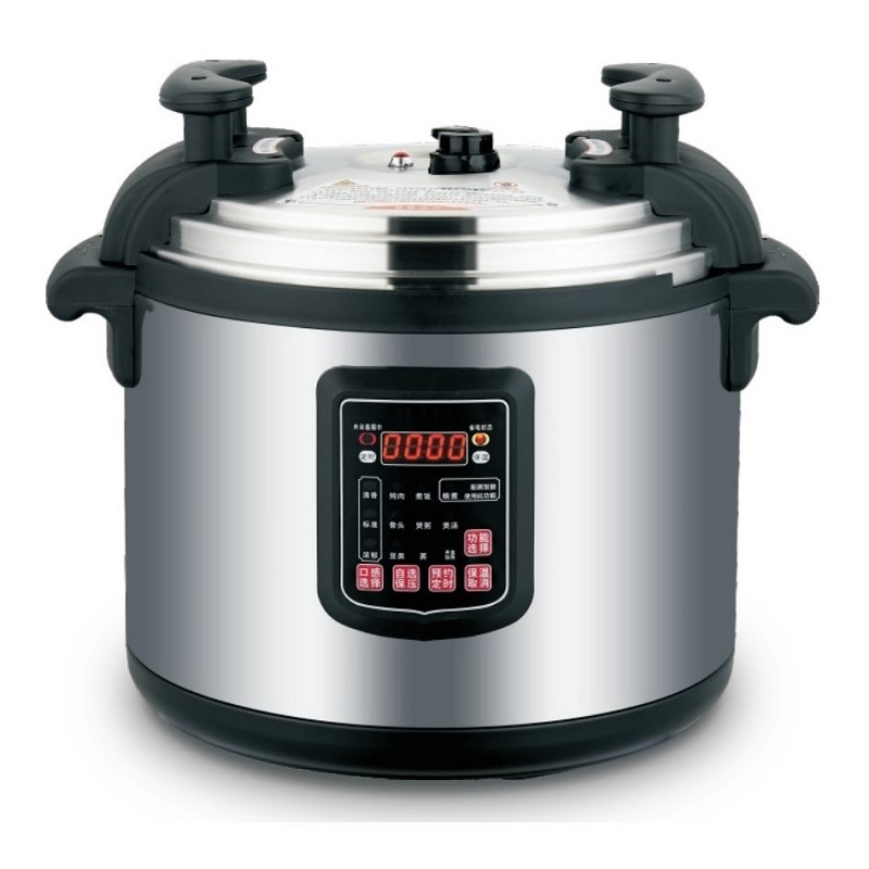 Large Capacity Commercial Electric Pressure Cooker with Non Stick Coating Pot 8 Safety Protections
