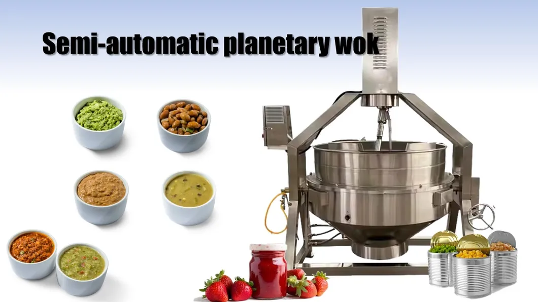 Semi-automatic planetary wok
