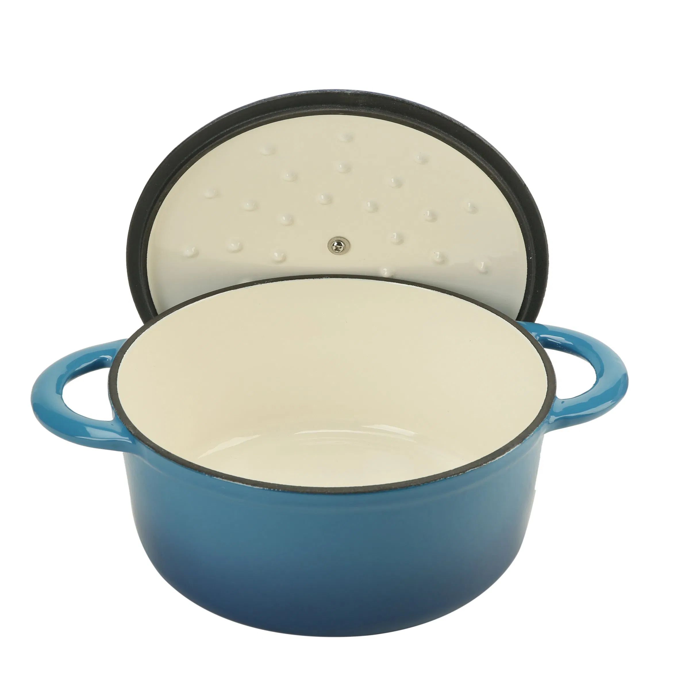 26cm 4.5L Enamel Cast Iron Casserole Stock Pot with Stainless Steel Knob