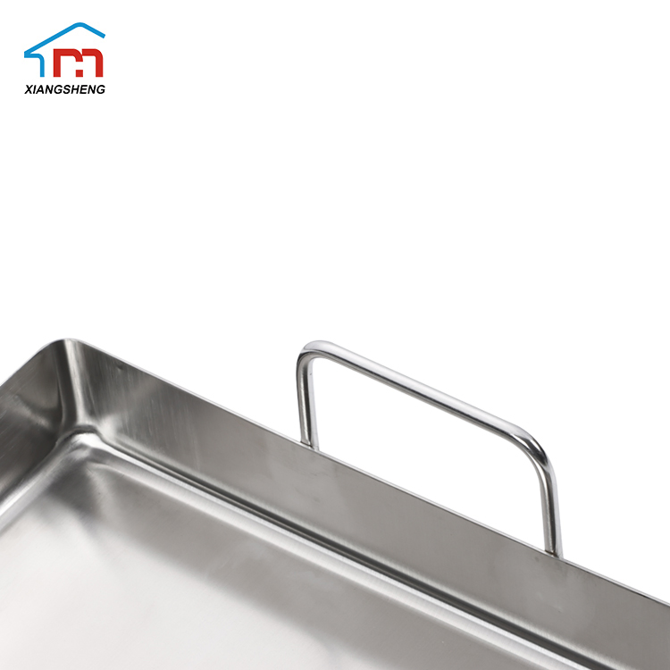 Xiangsheng Stainless Steel Food Pan Griddle Top Deep Baking Roasting Pan