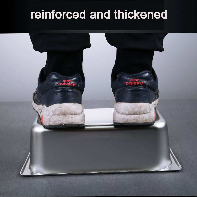 Stainless Steel Fast Food Rectangular Food Pan with Lid