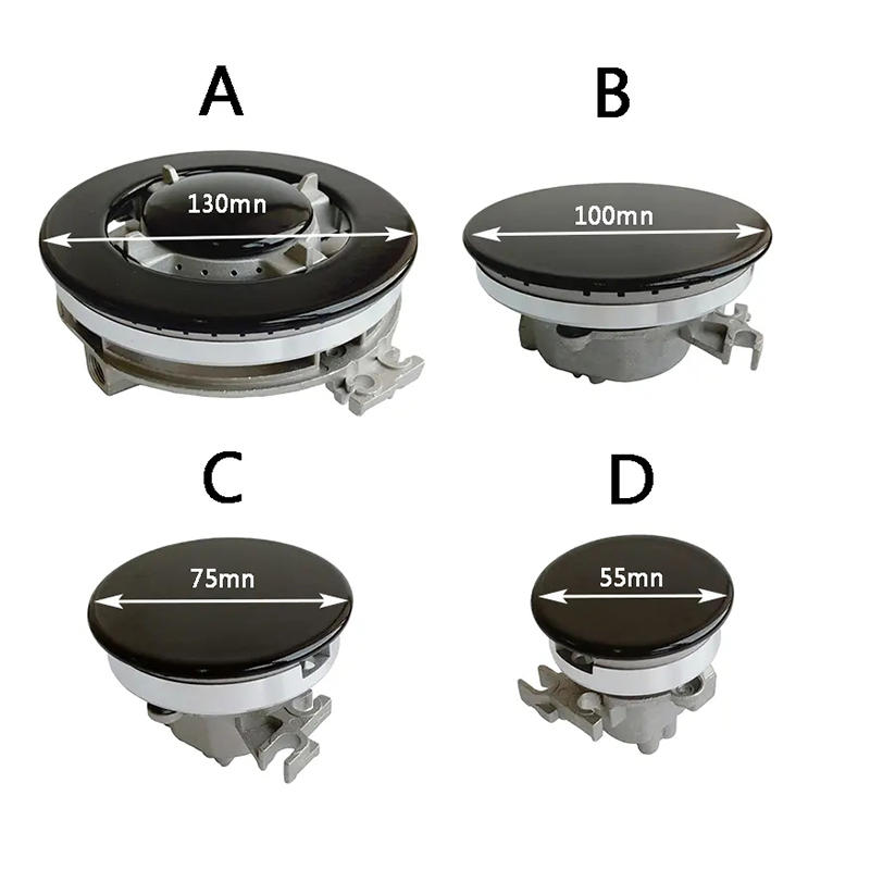 Professional Manufacturer's 4-Burner Gas Hob Stainless Steel Ceramic Surface Electric-Powered Class Kitchen Garage Use Portable