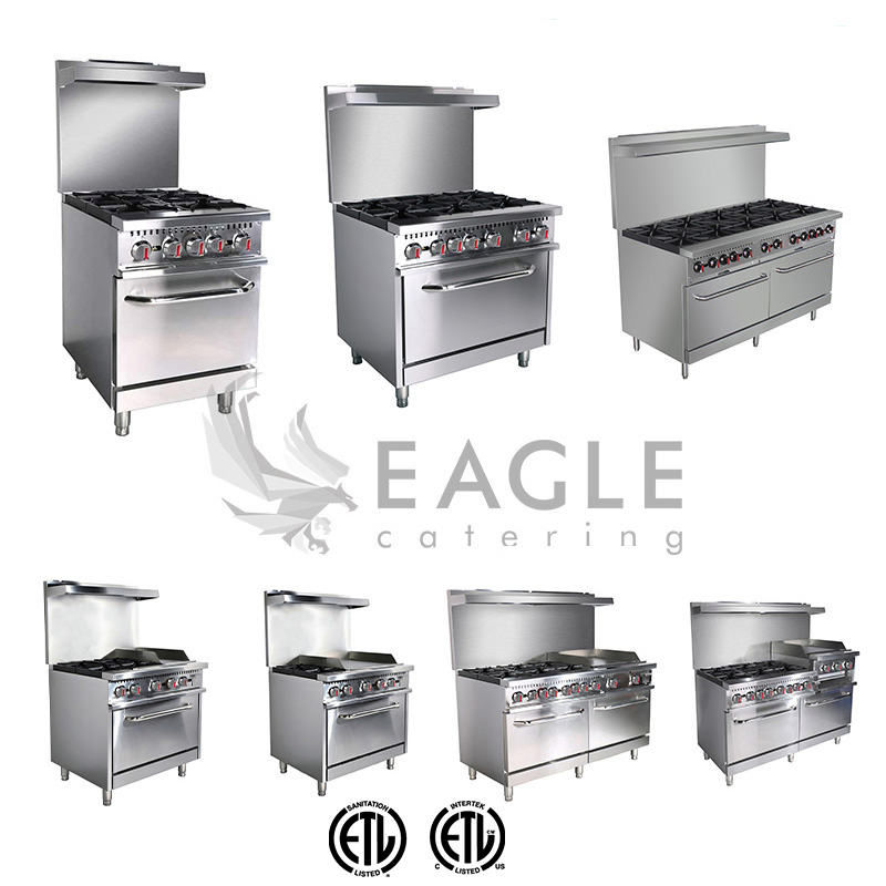 ETL Certificate Approved Stainless Steel 36" Counter Top Gas Griddle Commercial Equipment for Restaurant &amp; Kitchen