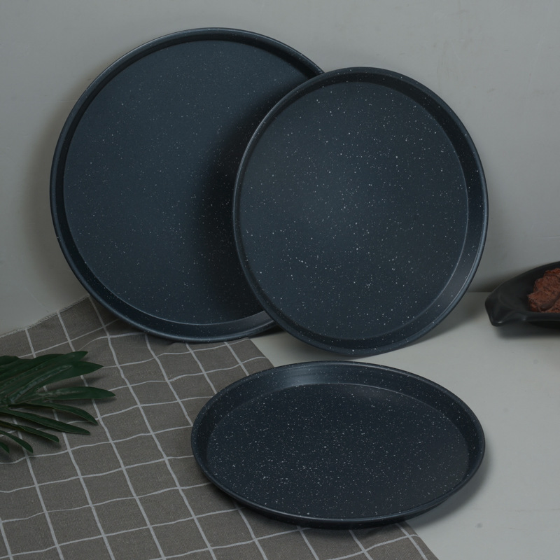Aluminum Alloy Pizza Stone Baking Mold Round Deep Dish Pizza Pan Tray Plate with Hard Anodized Coating