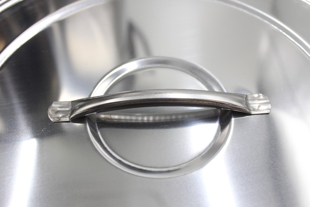 Stainless Steel Hotel Kitchen Deep Soup Pot Big Size Cooking Pot Stock Pot