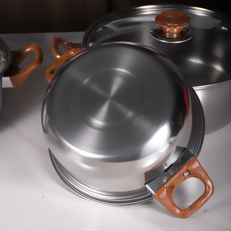 Stainless Steel Cookware Set 10 Piece Induction Cookware Kitchen Cooking Set Fry Pans Pots and Pans Kitchen Essentials