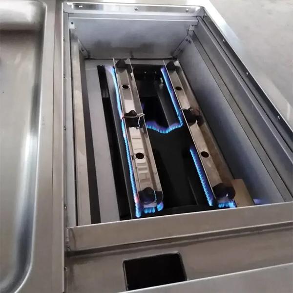 Um-St-4G Stainless Steel Kitchen Equipment Appliance Griddle &amp; Oven &amp; Cabinet 4 Gas Burner Range Stove Commercial 4 Burner Gas Stove