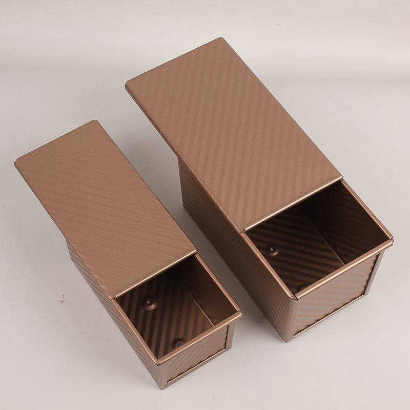 1lb &amp; 1/2 Lb Dough Capacity Bread Loaf Pans Non-Stick Coating Carbon Steel Bread Mold