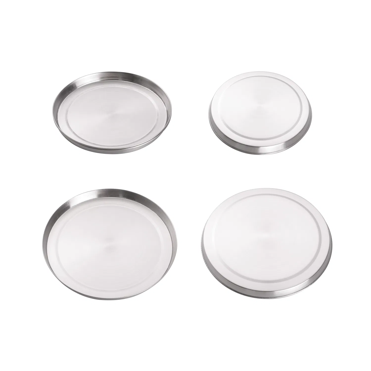 4-Piece Stainless Steel Burner Cover Gas Stove Protector Dishwasher-Safe Range Cover