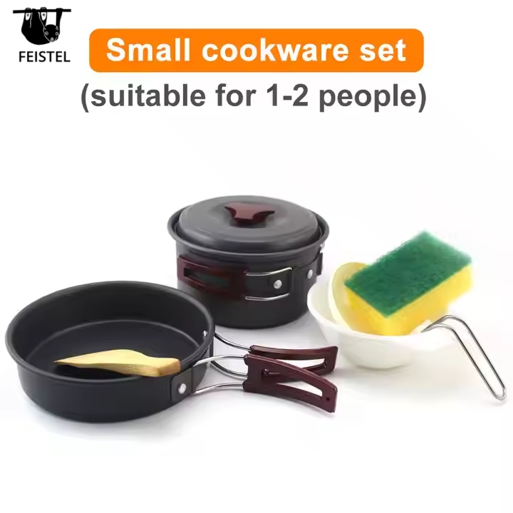 High Quality Outdoor Lightweight Folding Compact Folding Cookware Pots for Portable Outdoor Adventures