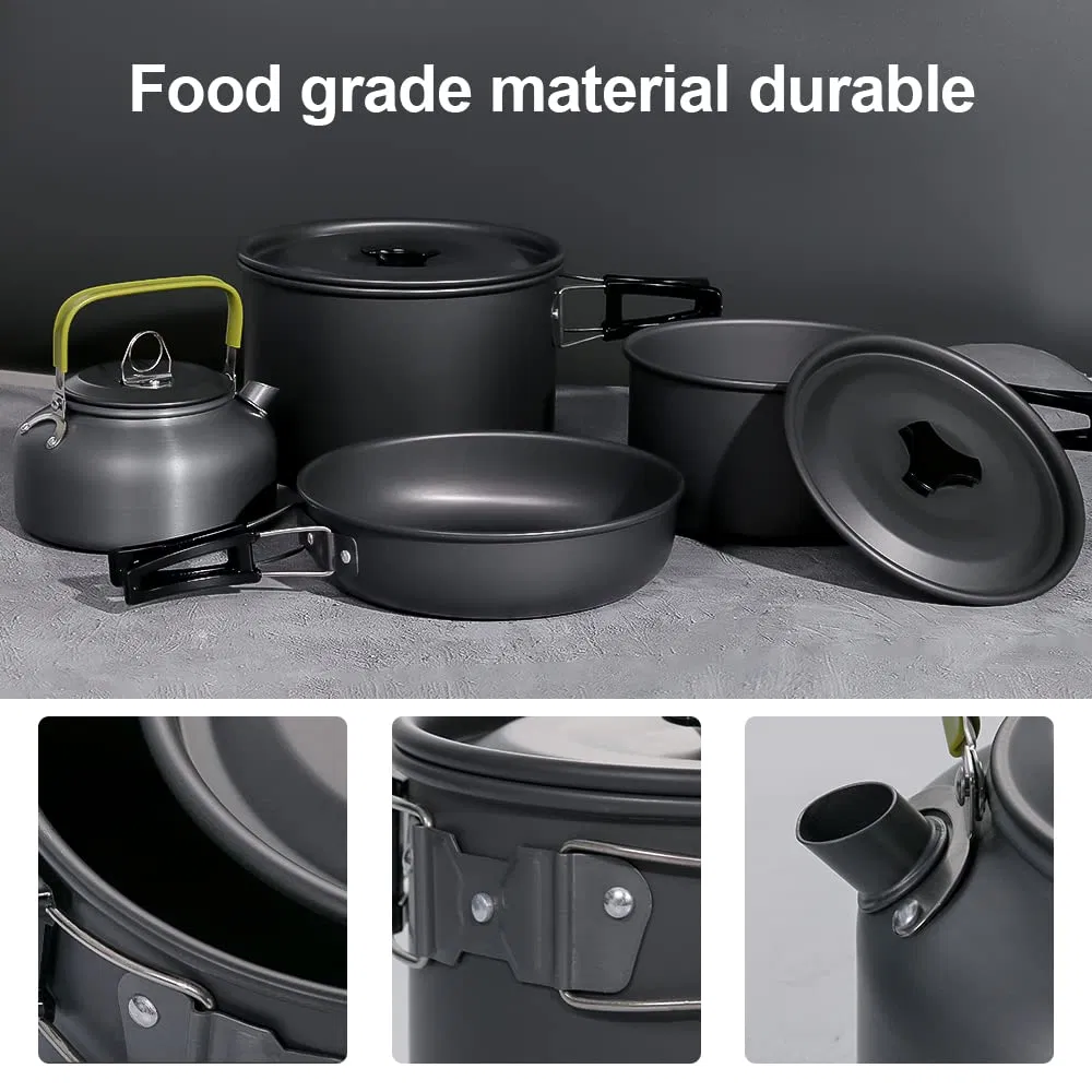Hot Sale Lightweight Foldable Outdoor Tableware Portable Family Travel Picnic Camping Cookware