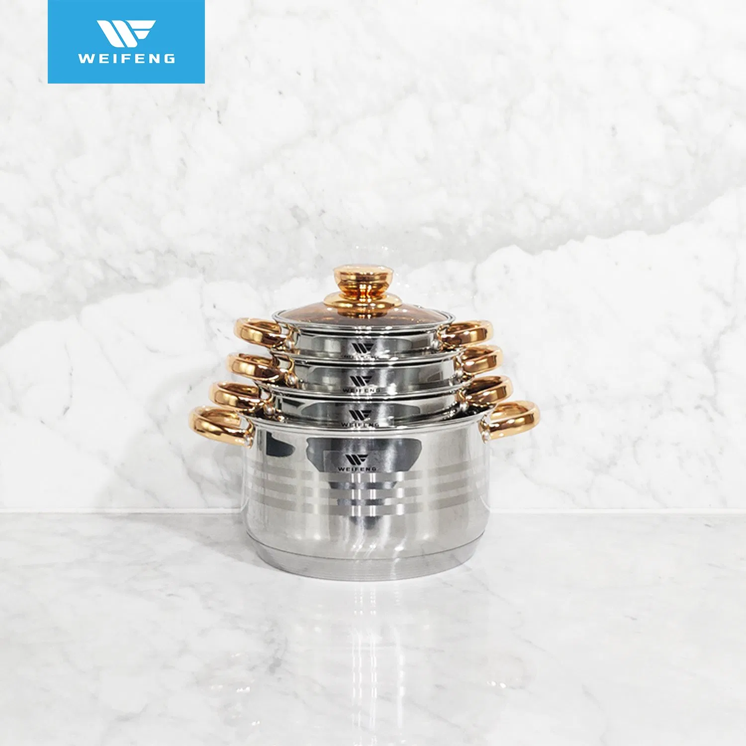 Classic Looks Cookware Set, Professional Performance Stainless Steel Cookware, Houseware