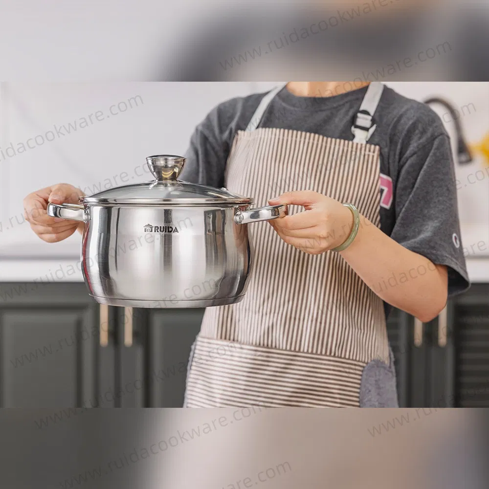 Manufacturer Professional Kitchen Utensils Stainless Steel Cookware with Stovetops