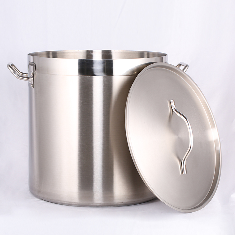 Heavybao Durable Stainless Steel Stock Pot with Straight Body