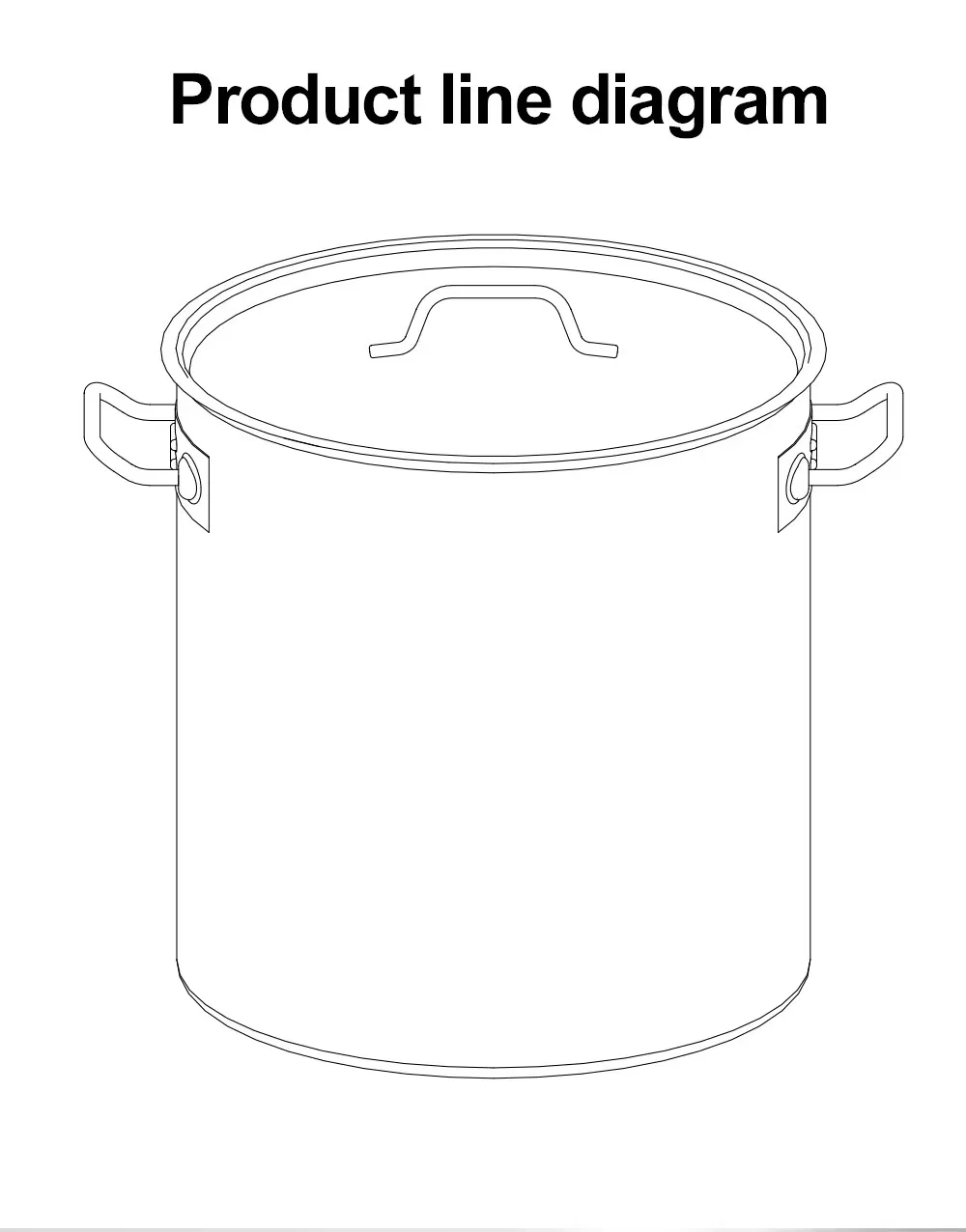 Food Grade Heavy Commercial Soup Pot Stainless Steel Stock Pot Induction Cookware