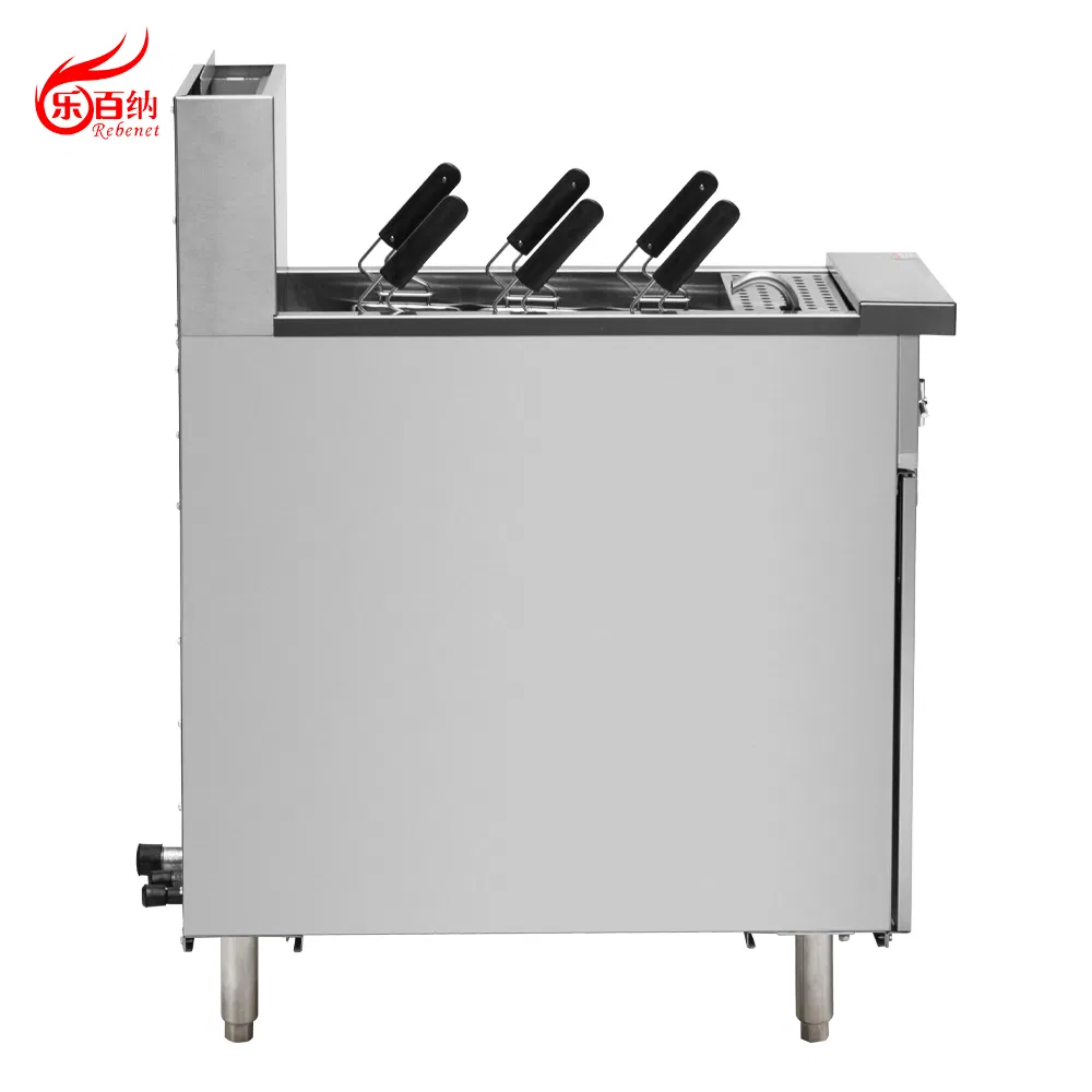 Commercial Stainless Steel Single Tank Six Holes Gas Pasta Noodle Cooker with Thermostat and Hi Limiter (PC11)