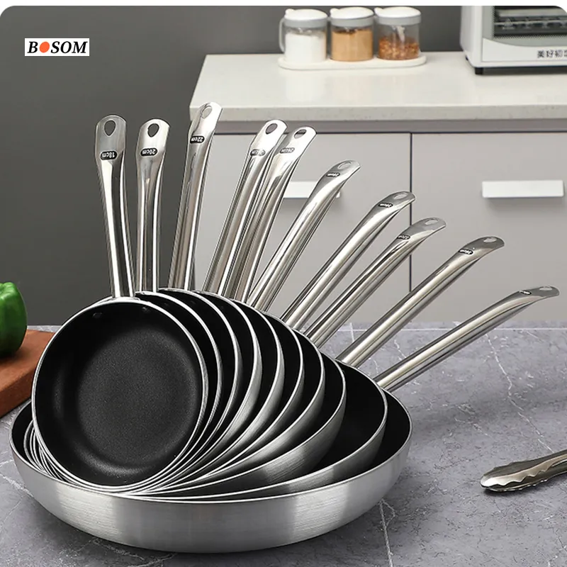 Stainless Steel Frying Pan View 5