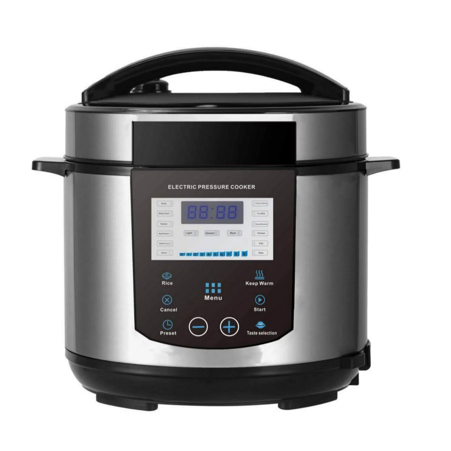 Electric Pressure Cooker with Non-Electric Pressure Release Option and Emergency Pressure Release Valve
