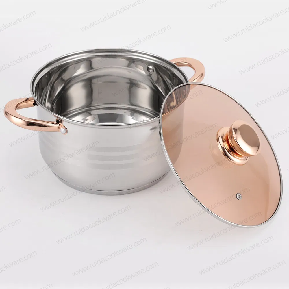 High Quality Wholesale Kitchenware Non Stick Cooking Pot Set Stainless Steel Cookware