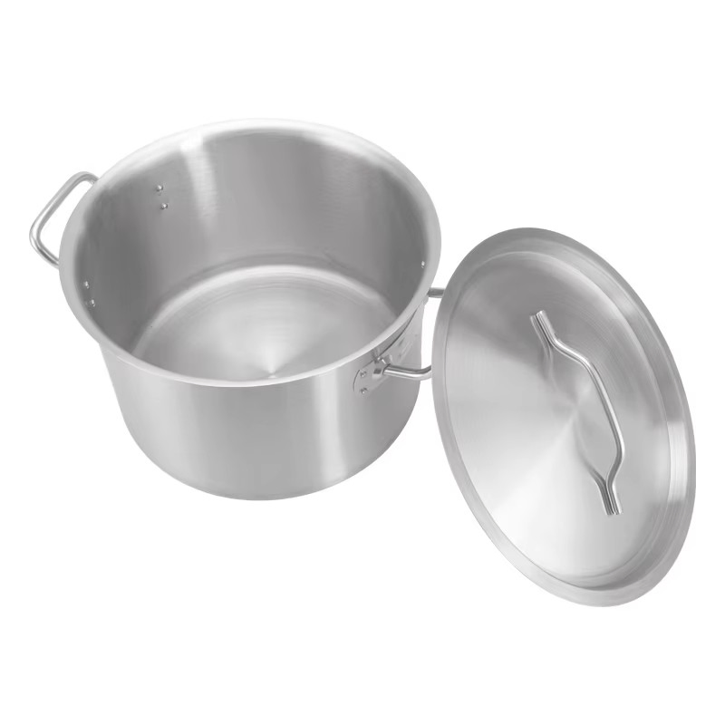 Eagle Catering Commercial Kitchen Stainless Steel Eco Line 14L Soup Stock Pot with Lid for Restaurants Hotels Horeca Supplies