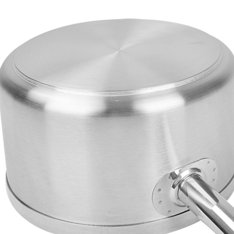Professional Grade Ergonomic Design Compound Bottom Stainless Steel Saucepan