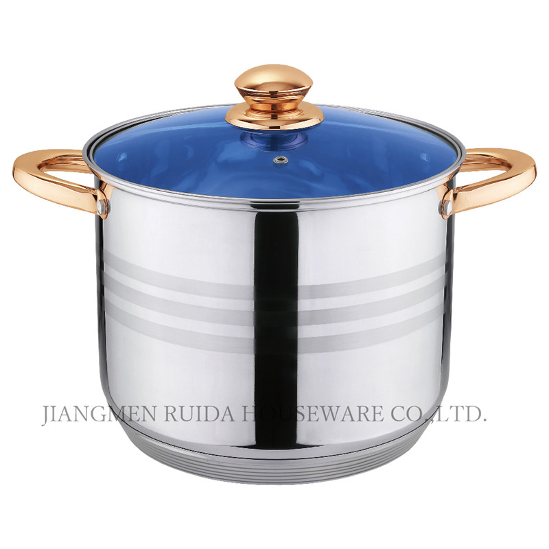 Professional 13PCS Stainless Steel Kitchen Utensils Cookware with Gold Plated Handle