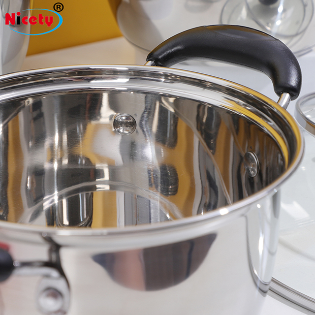 with Lid Dishwasher Safe Cooking Pot for Home Use and Restaurant Material Stainless Steel Pot Soup Pots