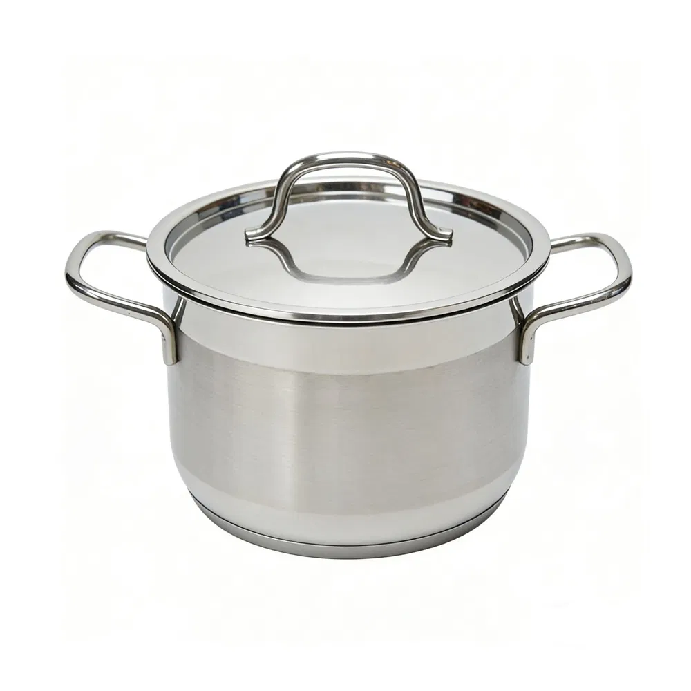Kitchen Heavy Duty Cook Pans Stainless Steel Cookware Set Modern Cooking Pot Set