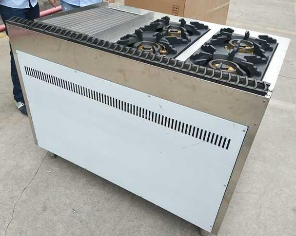 High-Efficiency Stainless Steel Gas Stove for Professional Kitchen Use