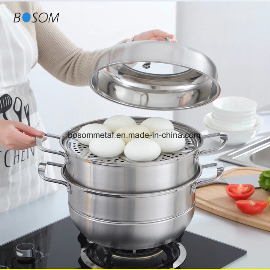 304 Masterclass Premium Cookware Stainless Steel Cooking/Stock/Soup Pots/Steamer