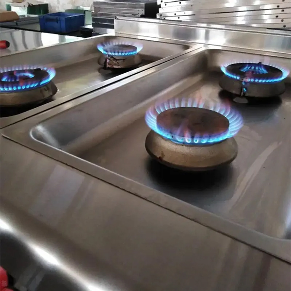 Um-St-4G Stainless Steel Kitchen Equipment Appliance Griddle &amp; Oven &amp; Cabinet 4 Gas Burner Range Stove Commercial 4 Burner Gas Stove