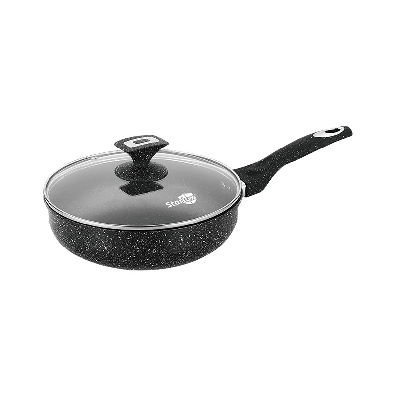 Professional Quality 316 Stainless Steel Cookware Non-Stick Honeycomb 26-28cm Round Frying Pan for Cooking